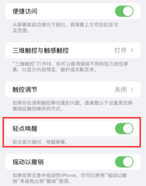 隆安苹果授权维修站分享iPhone轻点无法唤醒怎么办 