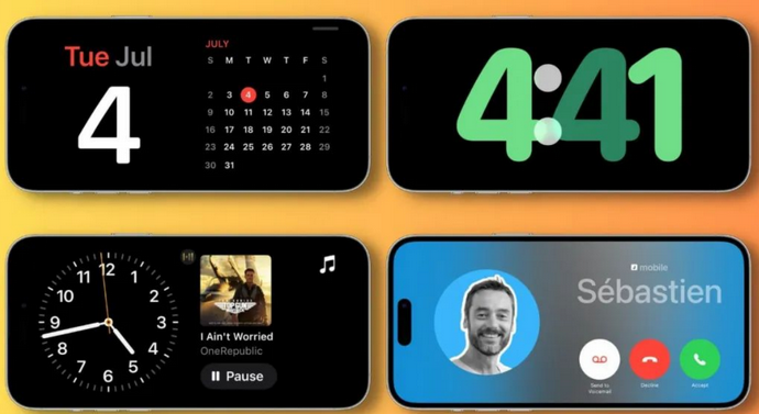 隆安苹果手机维修分享iOS17横屏充电待机显示有什么好处 