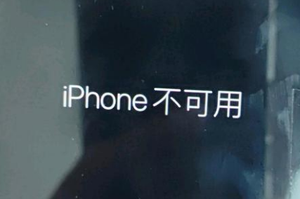 隆安苹果服务网点分享锁屏界面显示“iPhone 不可用”如何解决 