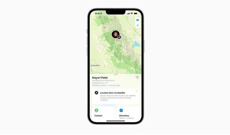 隆安苹果14维修分享iPhone14系列中 FindMy功能通过卫星分享位置方法教程 